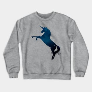 Starry Unicorn Silhouette Crewneck Sweatshirt